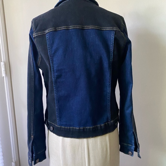 Ruti Winning Combo Denim Jacket Size 0 Black and Blue Street Style - Picture 11 of 15